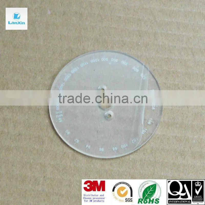Printing Acrylic window indicator plate