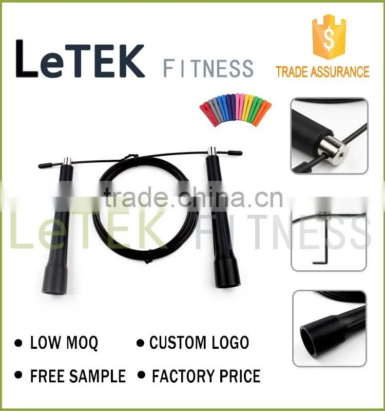 Skipping Rope - Best Fast Speed Cable with 4 High-Grade Metal Universal Ball Bearings for Cross Fitness