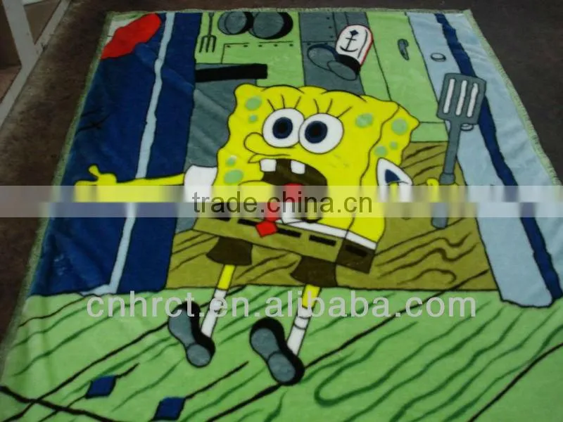 super soft cartoon baby blankets