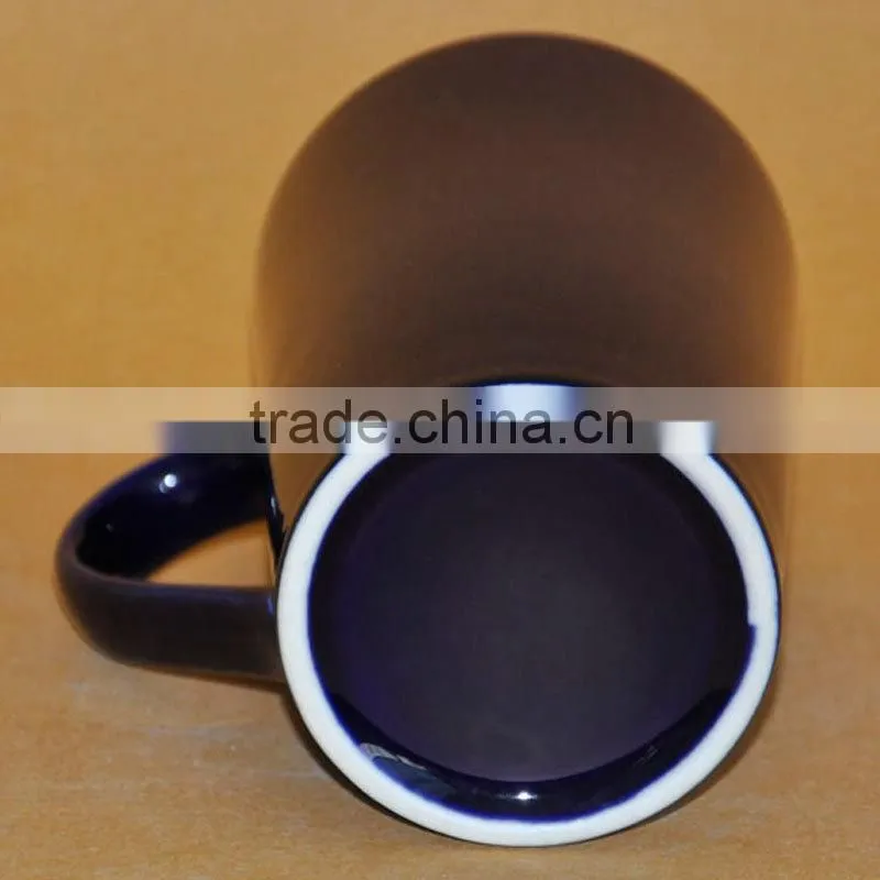 Stoneware Ceramic Type white and black porcelain mug