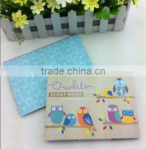 owl combination of sticky notes