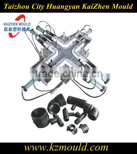 Different type different size plastic tub mould injection pipe fitting mould Huangyan mould factory