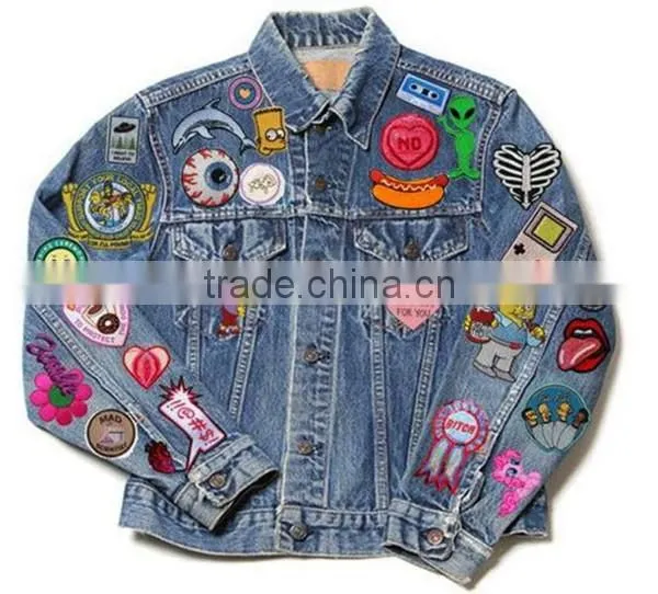 2016 hot sale embroidery patch custom DIY fashionable badge patch