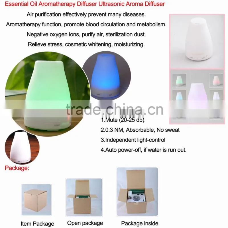 120ML Color Changing Electronic humidifier essential oil ultrasonic diffuser