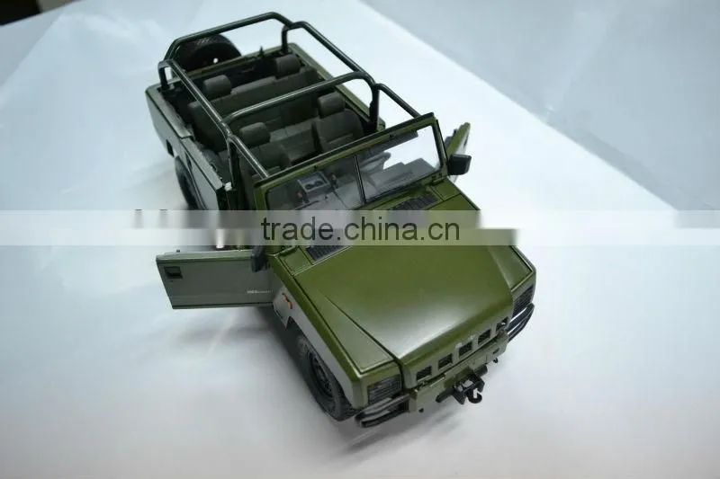1:18 diecast metal scale military Jeep/truck model
