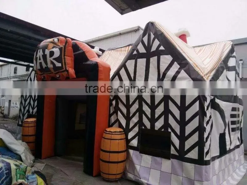 2016 New design British style portable inflatable house bar tent, large inflatable beer tent/inflatable party pub