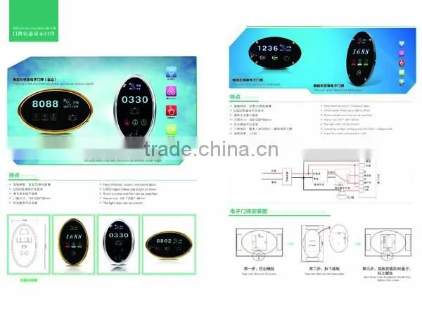 Supply pretty hotel doorbell touch panel switch with cheap price