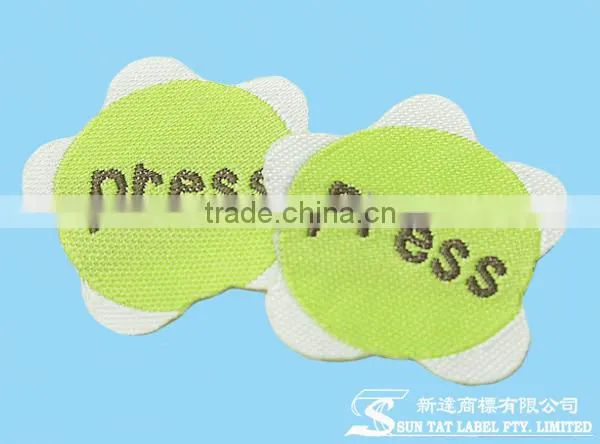 Damask Woven Garment Label with Felt Backing