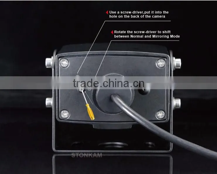 Waterproof IR car rearview camera