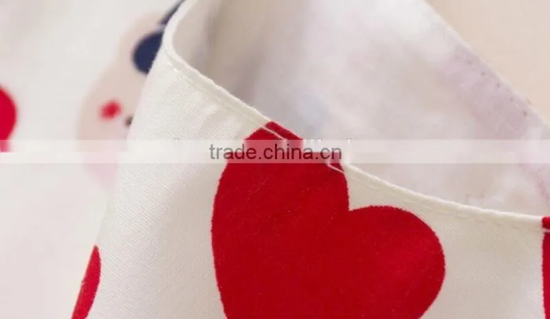 2016 new style children girls dress love heart printed dress wholesale OEM ODM
