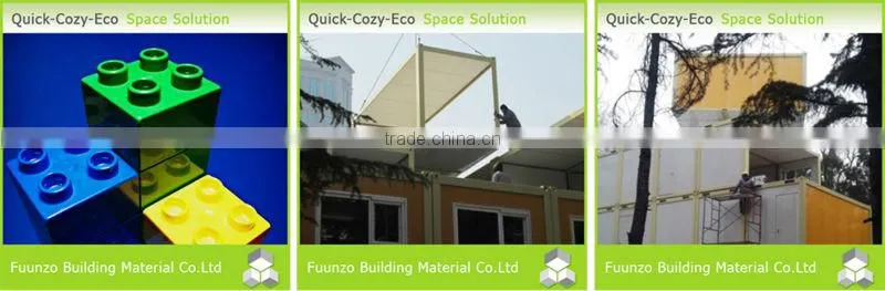 Comfortable Cost Efficient Plastic Timber House with Equipment