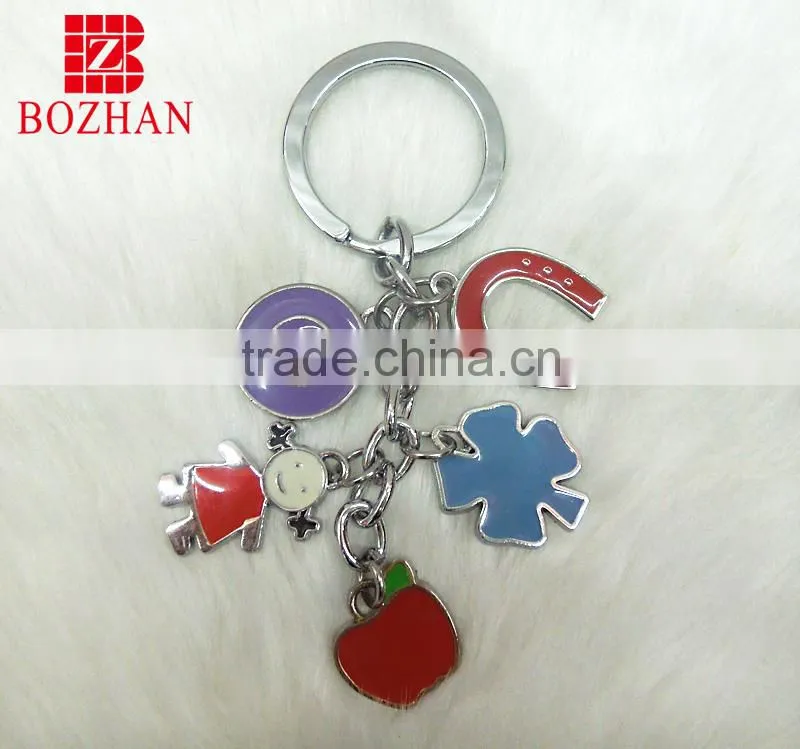 OEM hot selling souvenir keychain/lovely pendant keyring