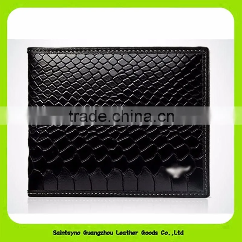 16419 The crocodile grain wallet leather man wallet