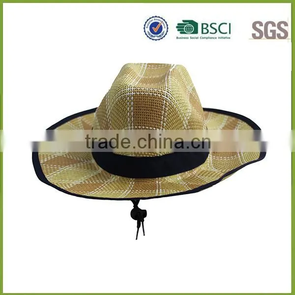 Wavy selling boater mexico sombrero beach straw hat