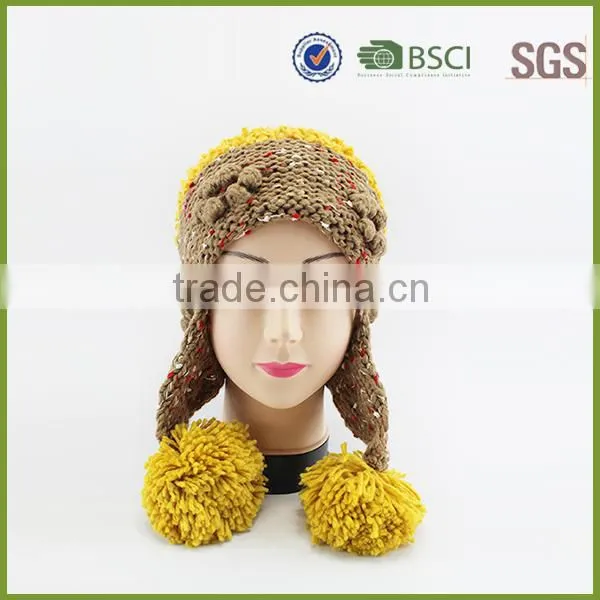 Winter 100 Acrylic Pom Pom Beanie Hats Wholesale