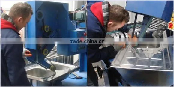 sink bottom belt machine