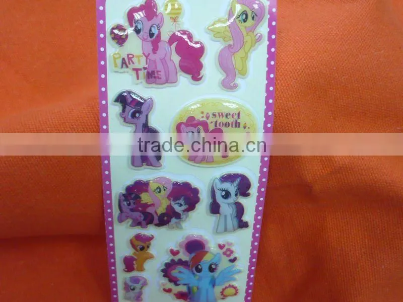 3D animal pvc sticker for kids