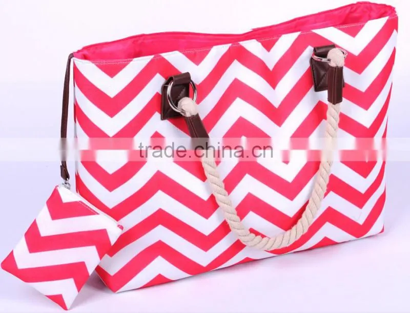 Top quality factory direct price polyester lady shoulder tote bags