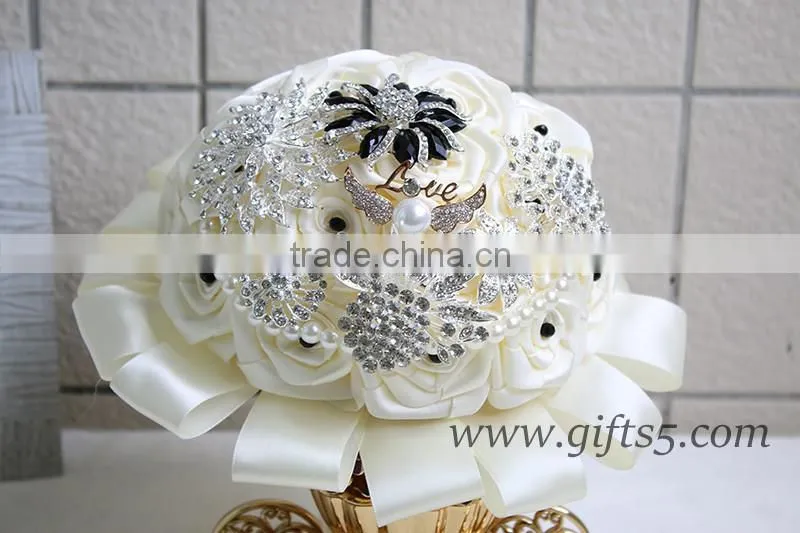 2016 latest handmade graceful bride flower bouquet