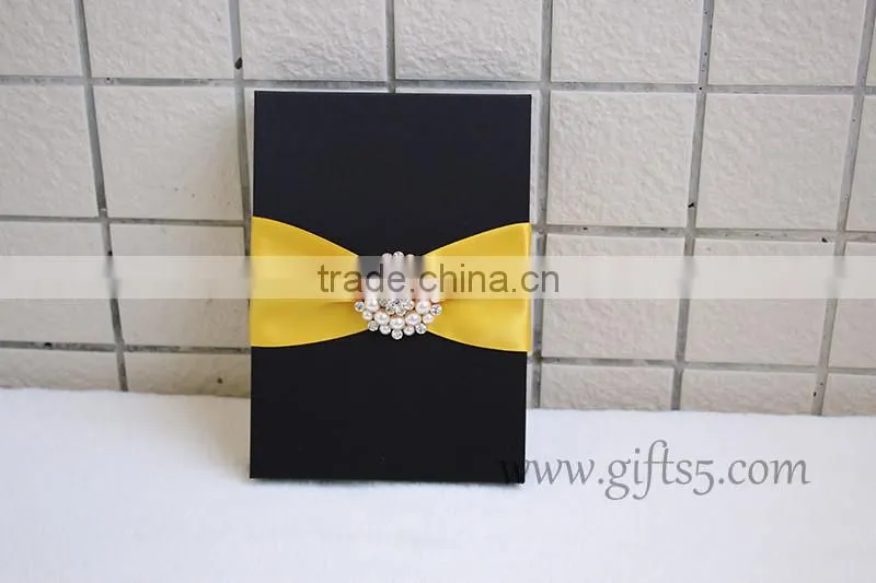 Gorgeous Handmade Luxury silk invitation boxes fow wedding