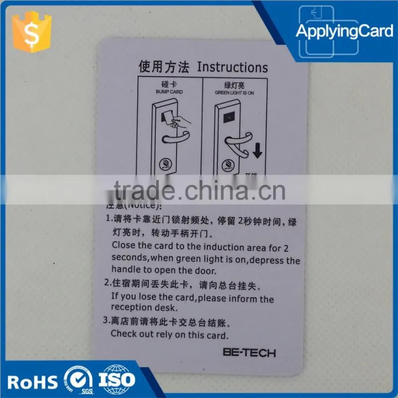 Customized CR80 PVC plastic business card for membership management