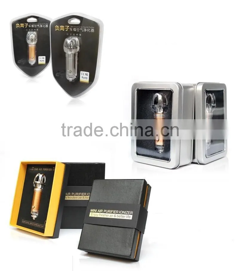 car air ionizer jo-6281 negative ion Portable Car Air Purifiers/car ozone air purifier
