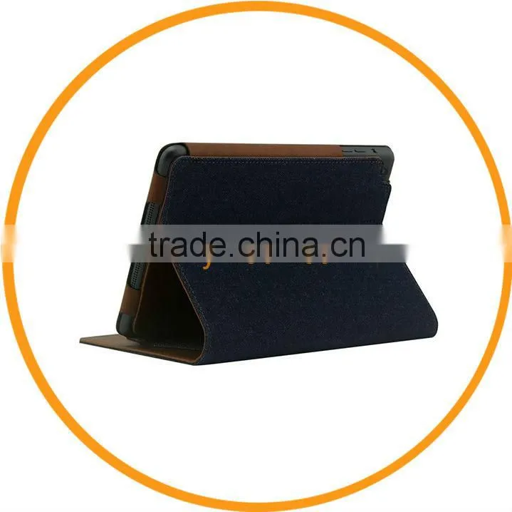 Fashion Jeans Style PU Leather Smart Cover Case for iPad Mini from Dailyetech