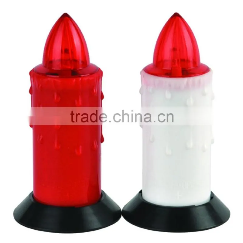 IP20 water proof blinking function led grave religious candle,memorial led grave light