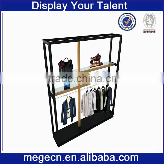 clothing store three layers decorative shelves, display units