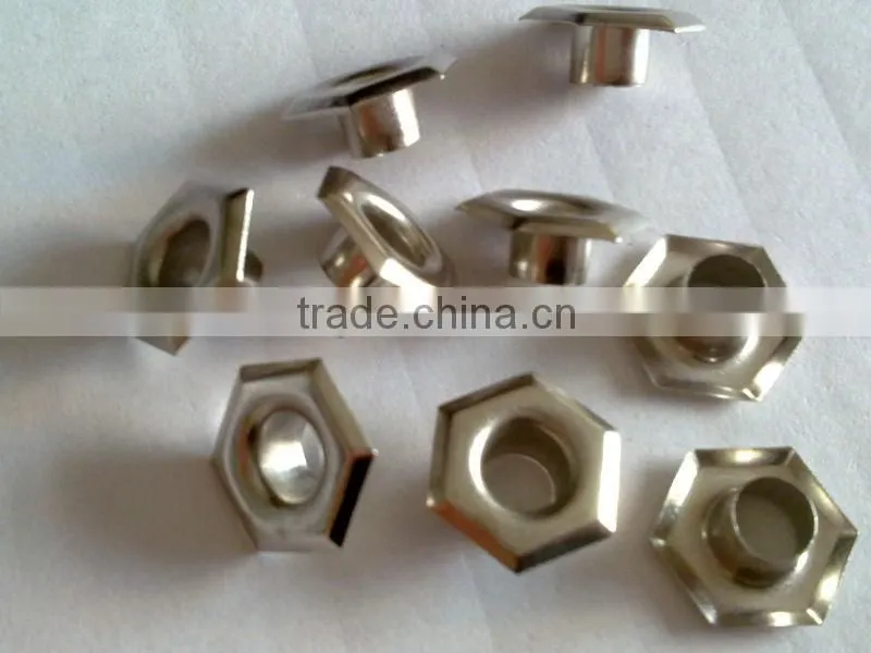 high grade free nickel metal garment leather eyelets