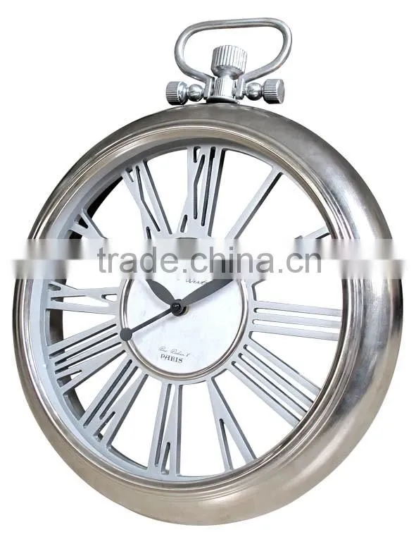 Mordern Type Home Decor Luxury Metal Art Gear Watch Wall Clock