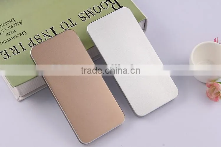 ultra thin aluminium alloy power bank 8000mah smartphone shape