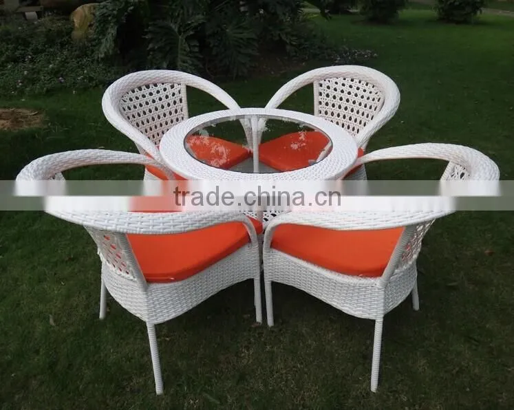 wicker rattan coffee table and chair/ patio tea set/ bistro set