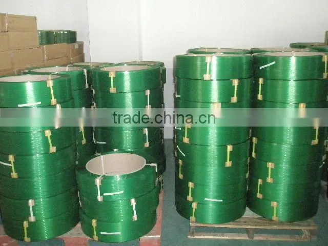 Hot sale high quality green pet box packing strap