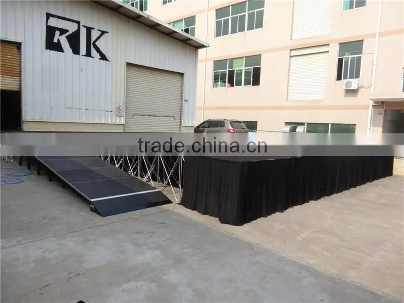 Manufacturer Price! Portable Stage Color Black Or Grey Wedding Stage Backdrop Decoration