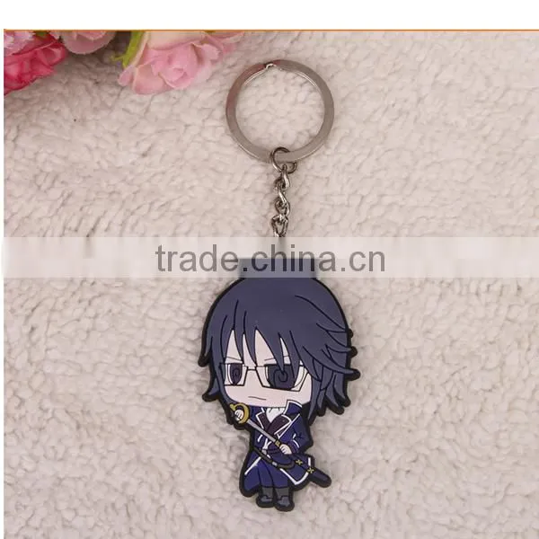 cheap custom 3D cute girl keychain