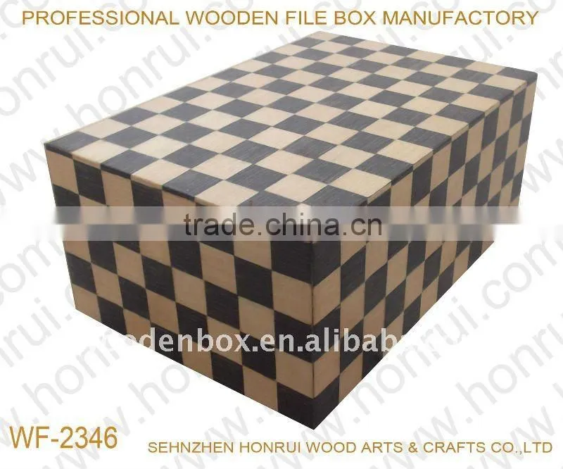 Wooden drawer box
