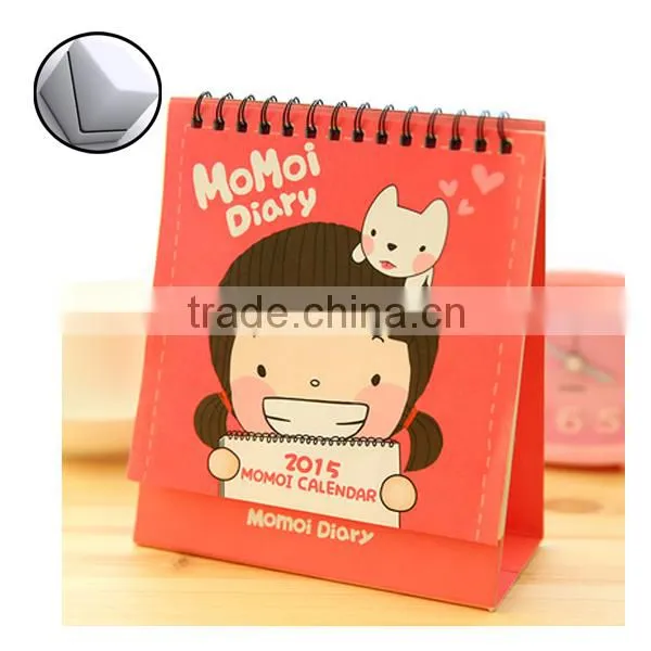 wholesale custom Creative Triangle Desk Calendar With Cute Design