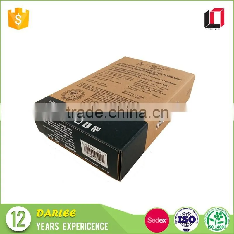 High end blister tray magnetic closure kraft paper wireless in-ear earbuds packaging box with custom logo