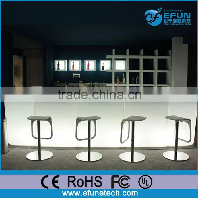 portable nightclub/party rgb color illuminated led lounge counter,light up bar counter