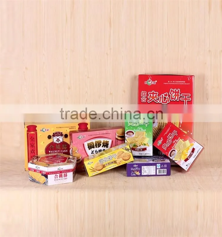different color paper snack box