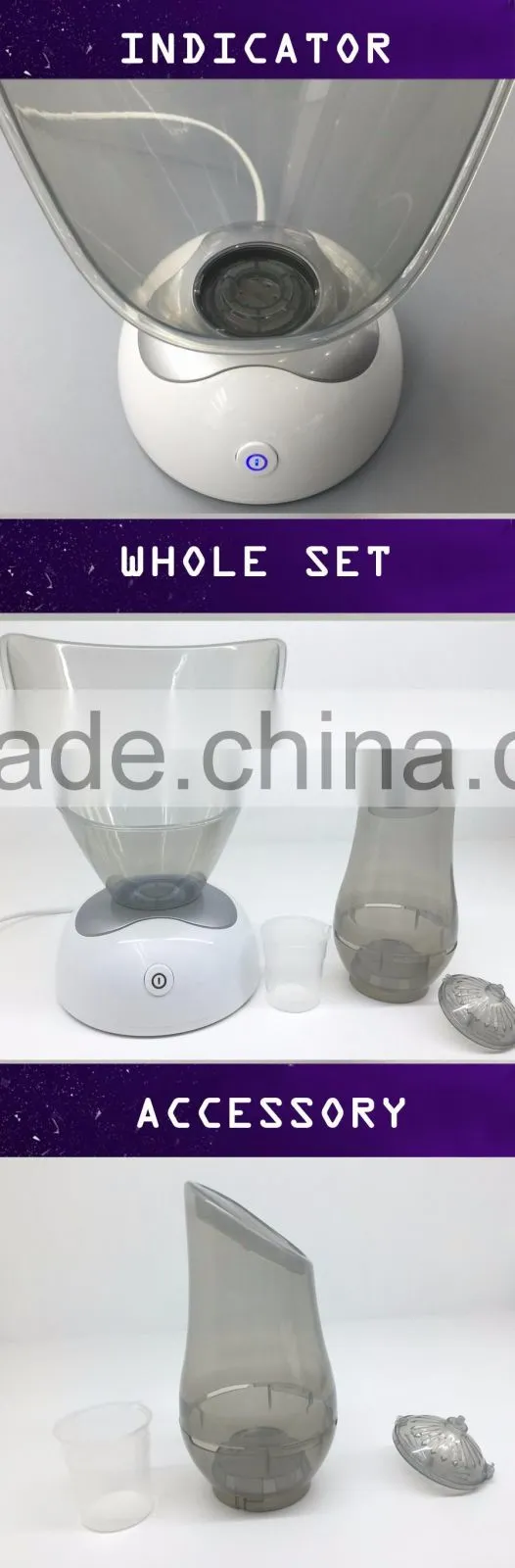 Good quality YL-S05 portable facial steamer magnifying lamp moisturizer/Facial Steamer With Ozone