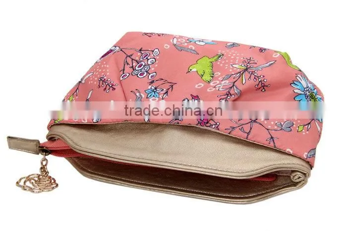 2015 new design promotional printed stain polyester cosmetic case