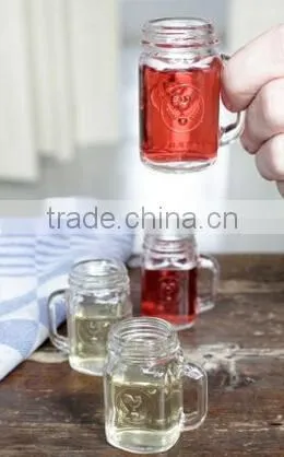 small glass bottles