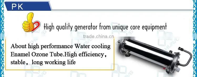 Water cooling stable enamel ozone generator tube / ozone generator kits