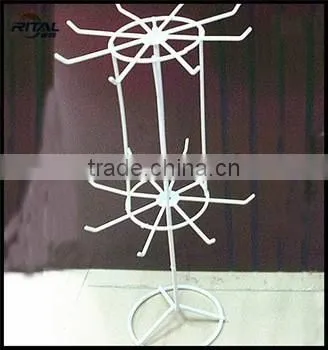 Elegant White Metal Display Racks