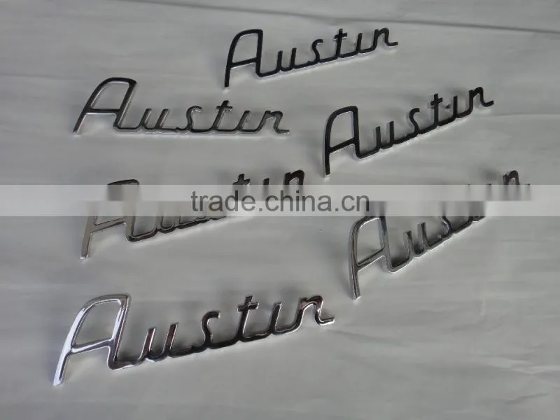 Car used aluminum metal words