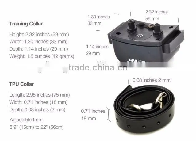 300M waterproof and rechargeable dog collars, Instead of static shock mode no bark dog training collar