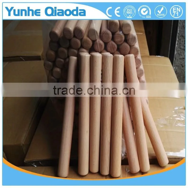 Custom wooden toy musical instrument knock bar Rhythm bar for drums