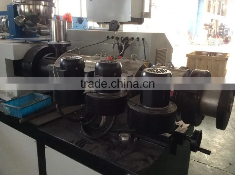 Double screw plastic extruder machine